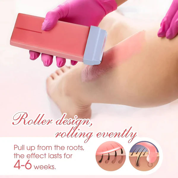 3 In 1 Depilatory Wax Warmer Roller (No More Expensive Salon Visits)